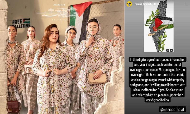 Pakistani designer Maria B Palestine-inspired collection